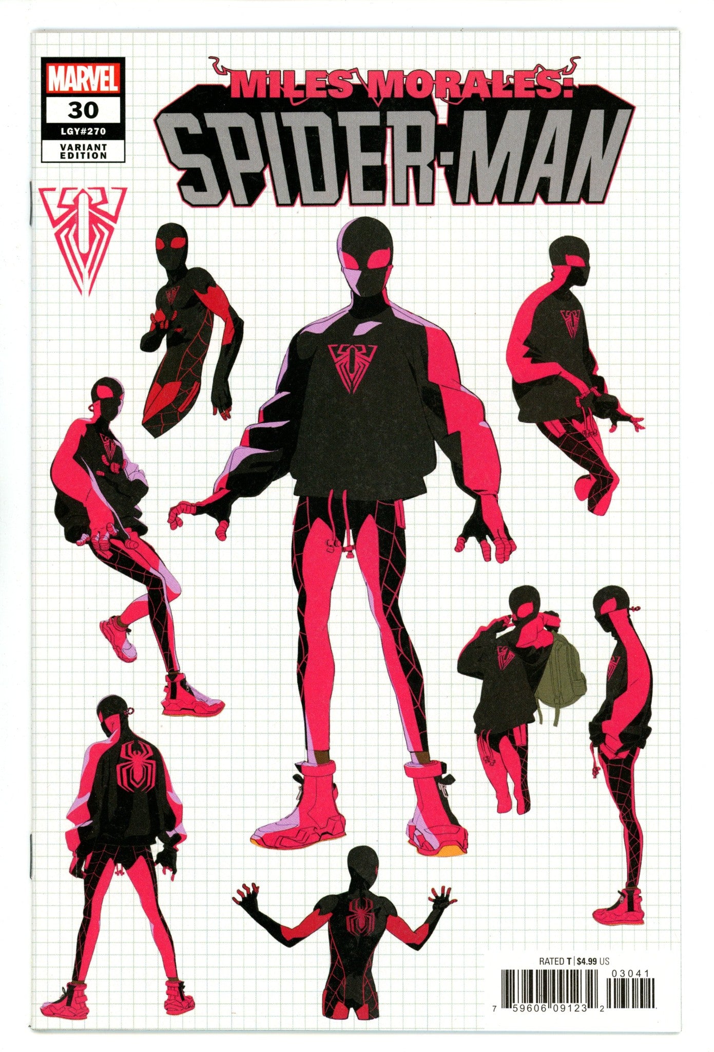 Miles Morales: Spider-Man Vol 1 30 (270) High Grade (2021) Conley Design Variant 