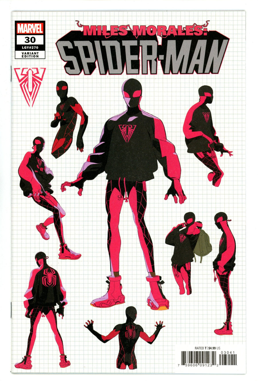 Miles Morales: Spider-Man Vol 1 30 (270) High Grade (2021) Conley Design Variant 
