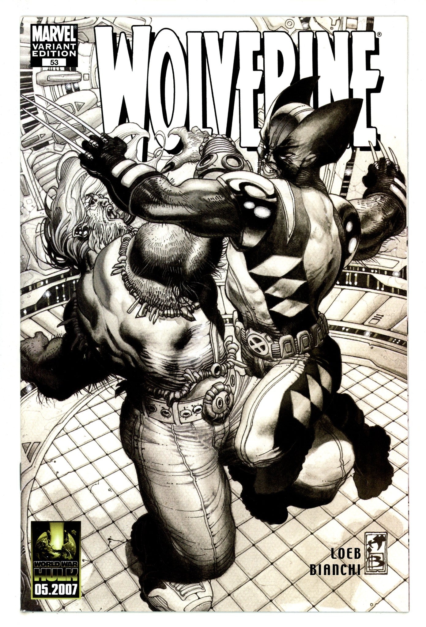 Wolverine Vol 3 53 High Grade (2007) B&W Variant 