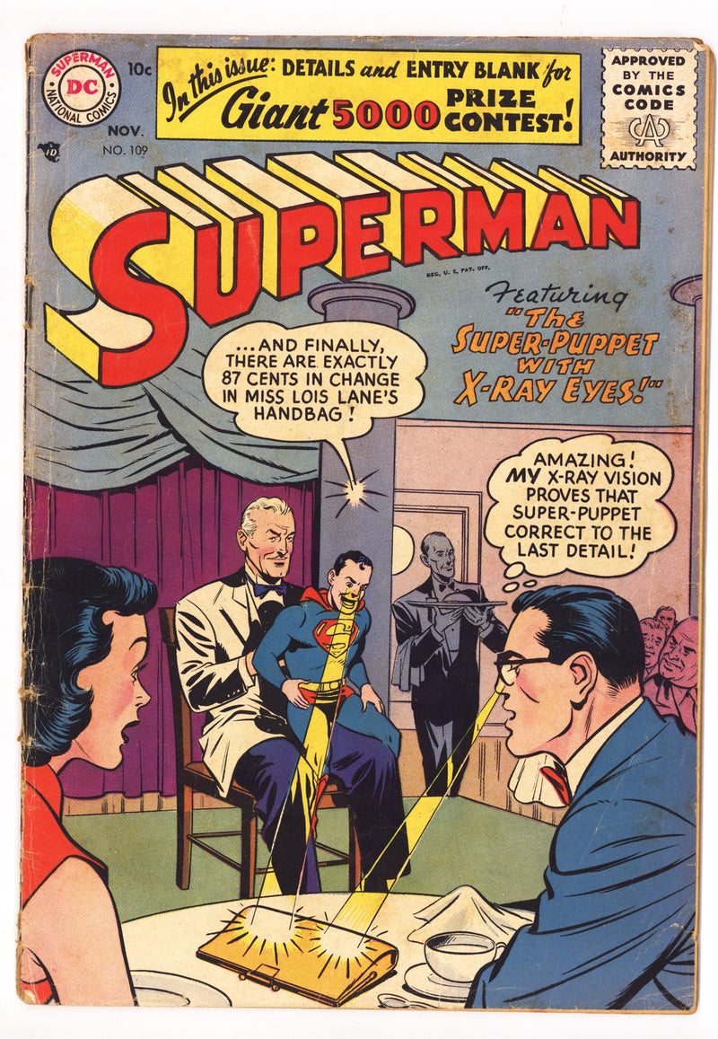 Superman Vol 1 109 VG- (3.5) (1956) 