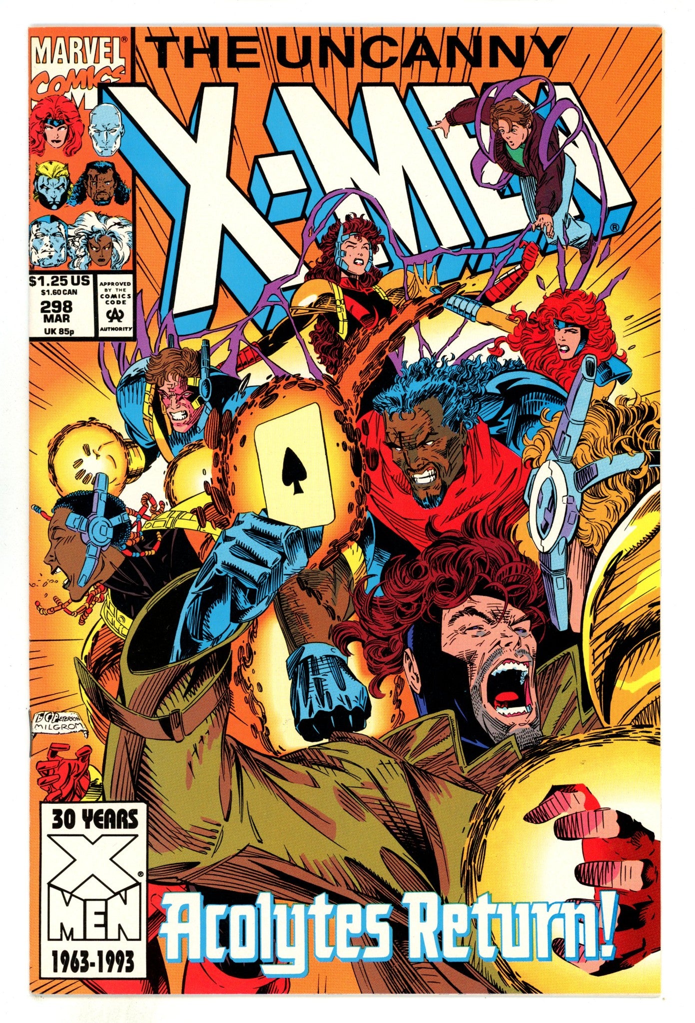 The Uncanny X-Men Vol 1 298  High Grade  (1993)  