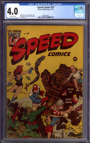 Speed Comics 37 CGC 4.0 (VG) (1945)