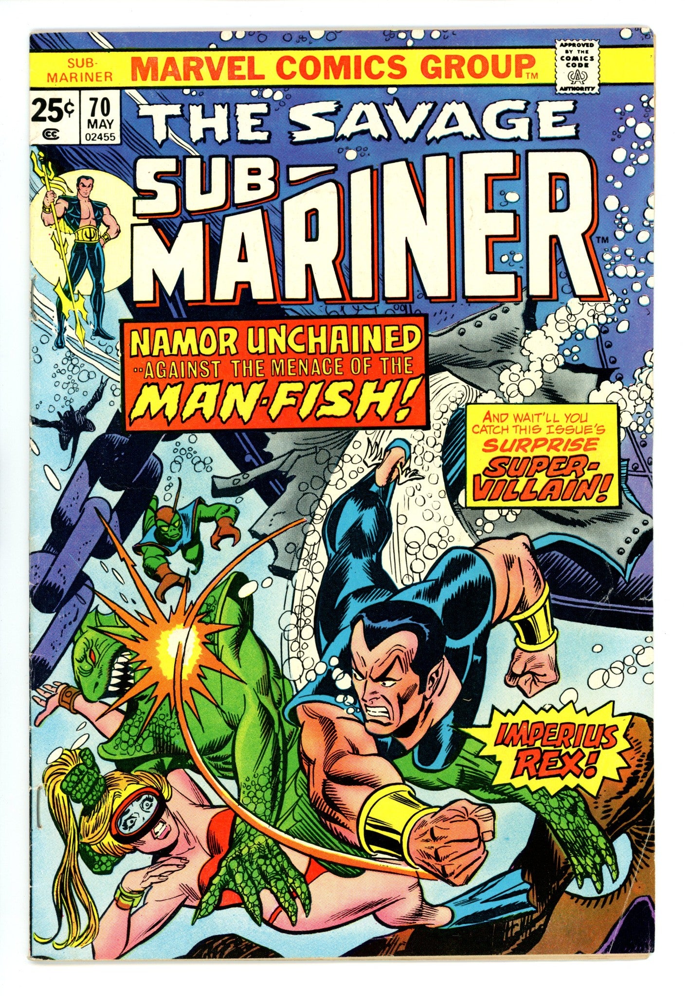 Sub-Mariner Vol 1 70 FN (6.0) (1974) 