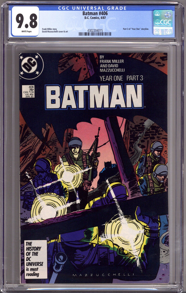 Batman Vol 1 406 CGC 9.8 (NM/M) (1987)
