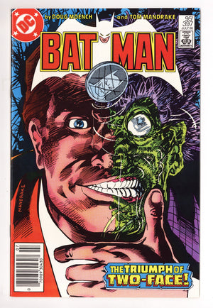 Batman Vol 1 397 NM- (9.2) (1986) Canadian Price Variant
