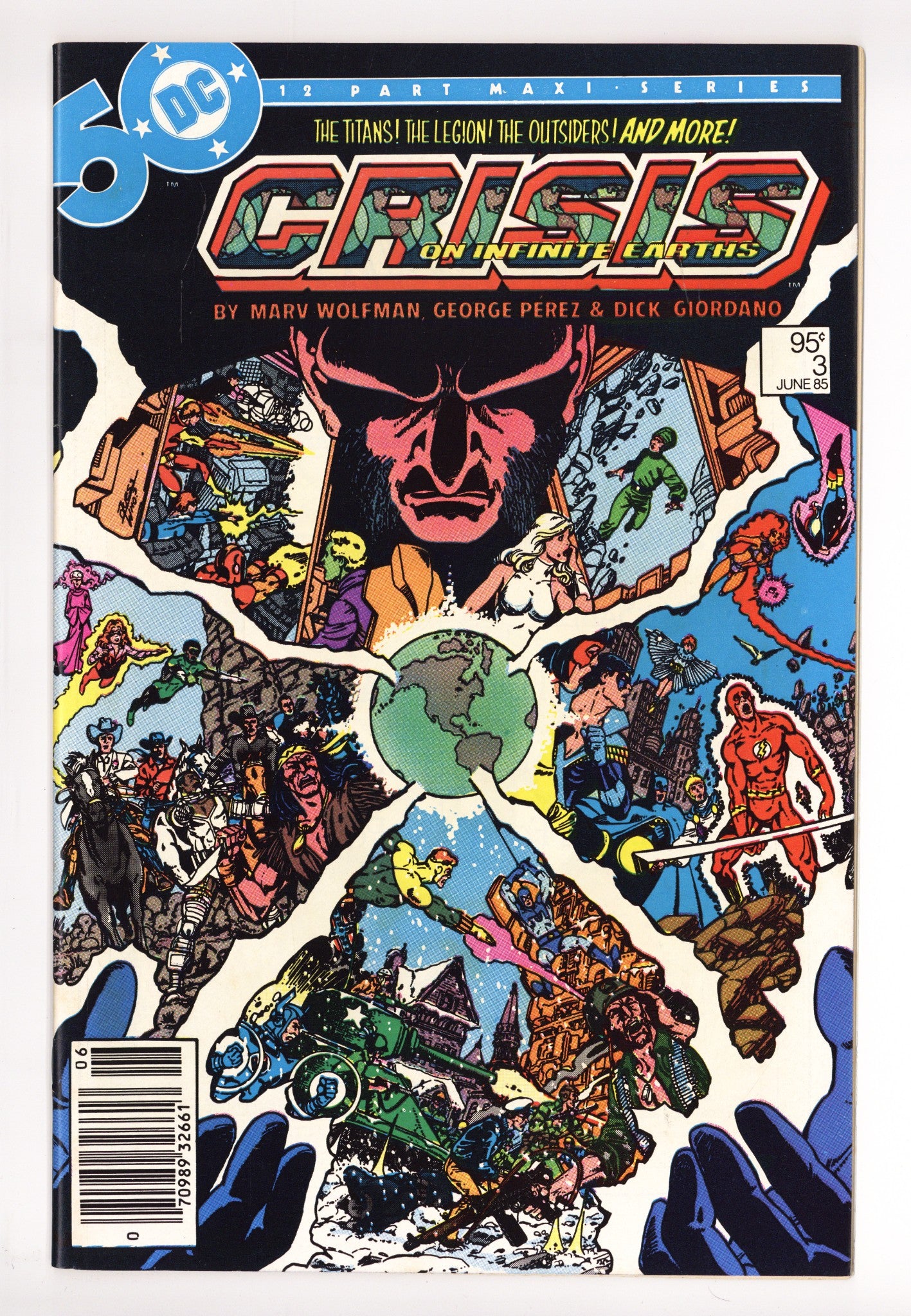Crisis on Infinite Earths 3 VF- (7.5) (1985) Canadian Price Variant 