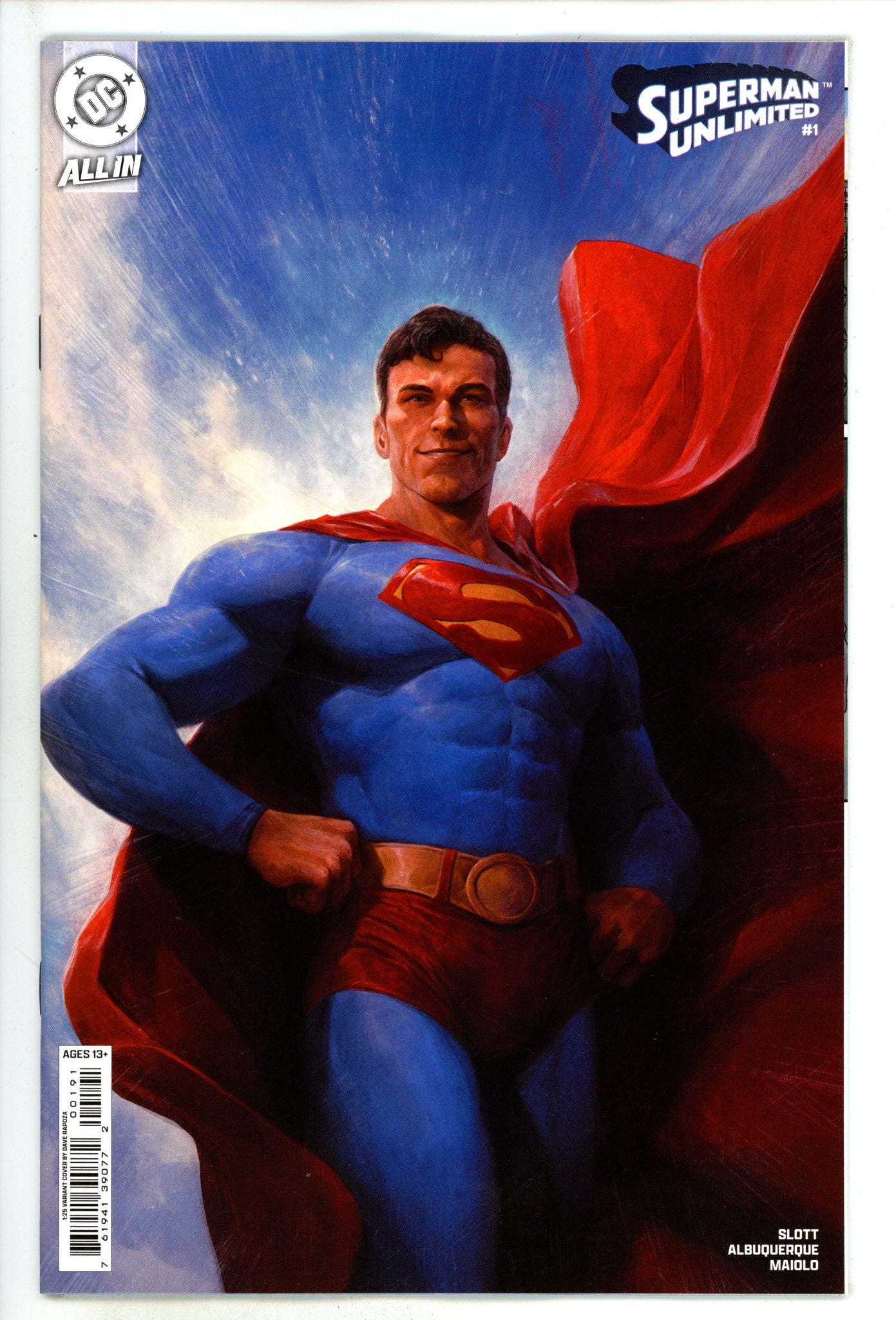 Superman Unlimited 1 Rapoza Incentive Variant NM (2025)
