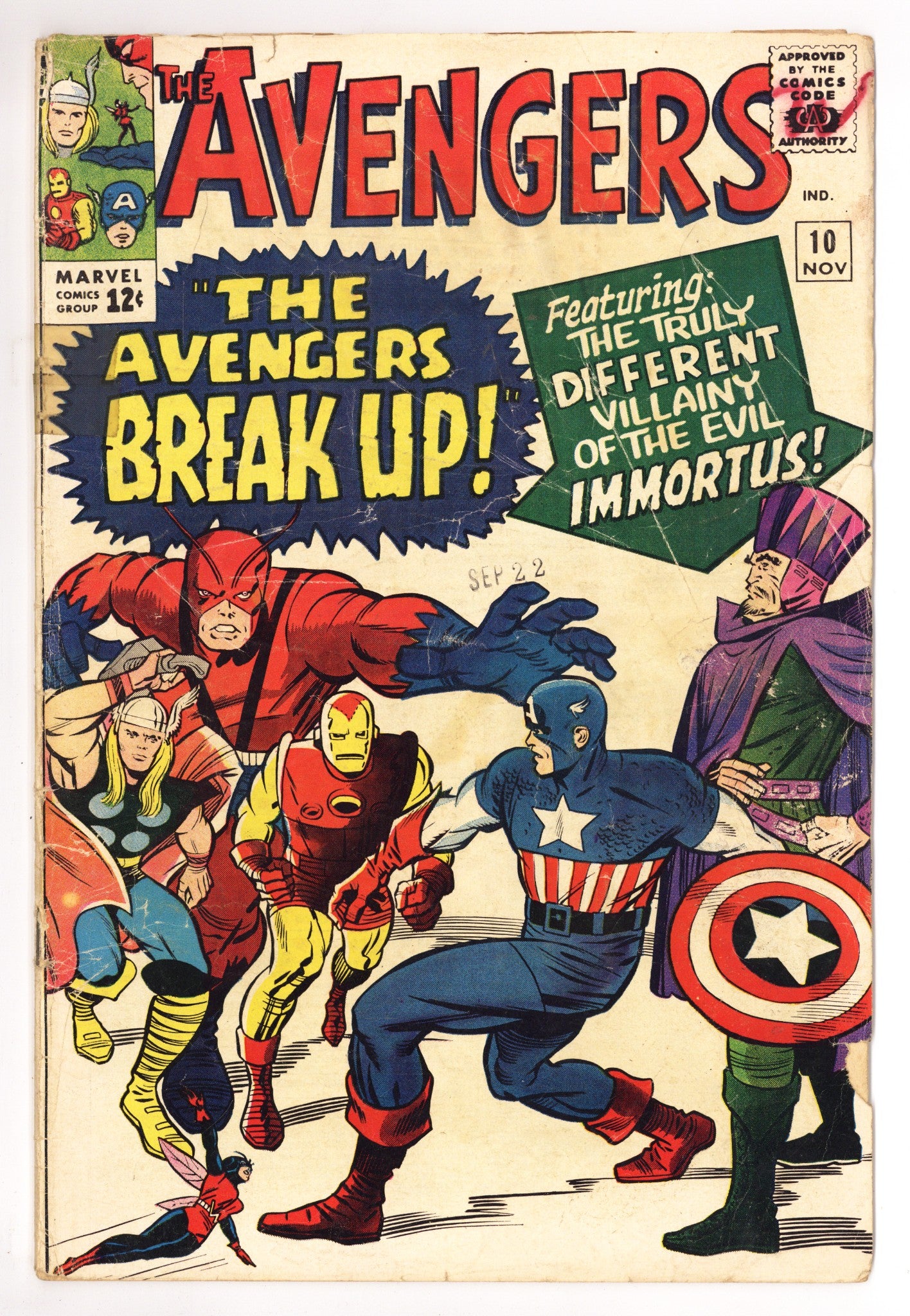 The Avengers Vol 1 10 GD+ (2.5) (1964) 