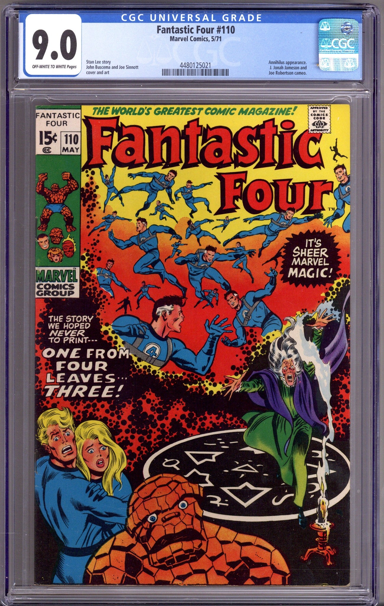 Fantastic Four Vol 1 110 CGC 9.0 (VF/NM) (1971) 