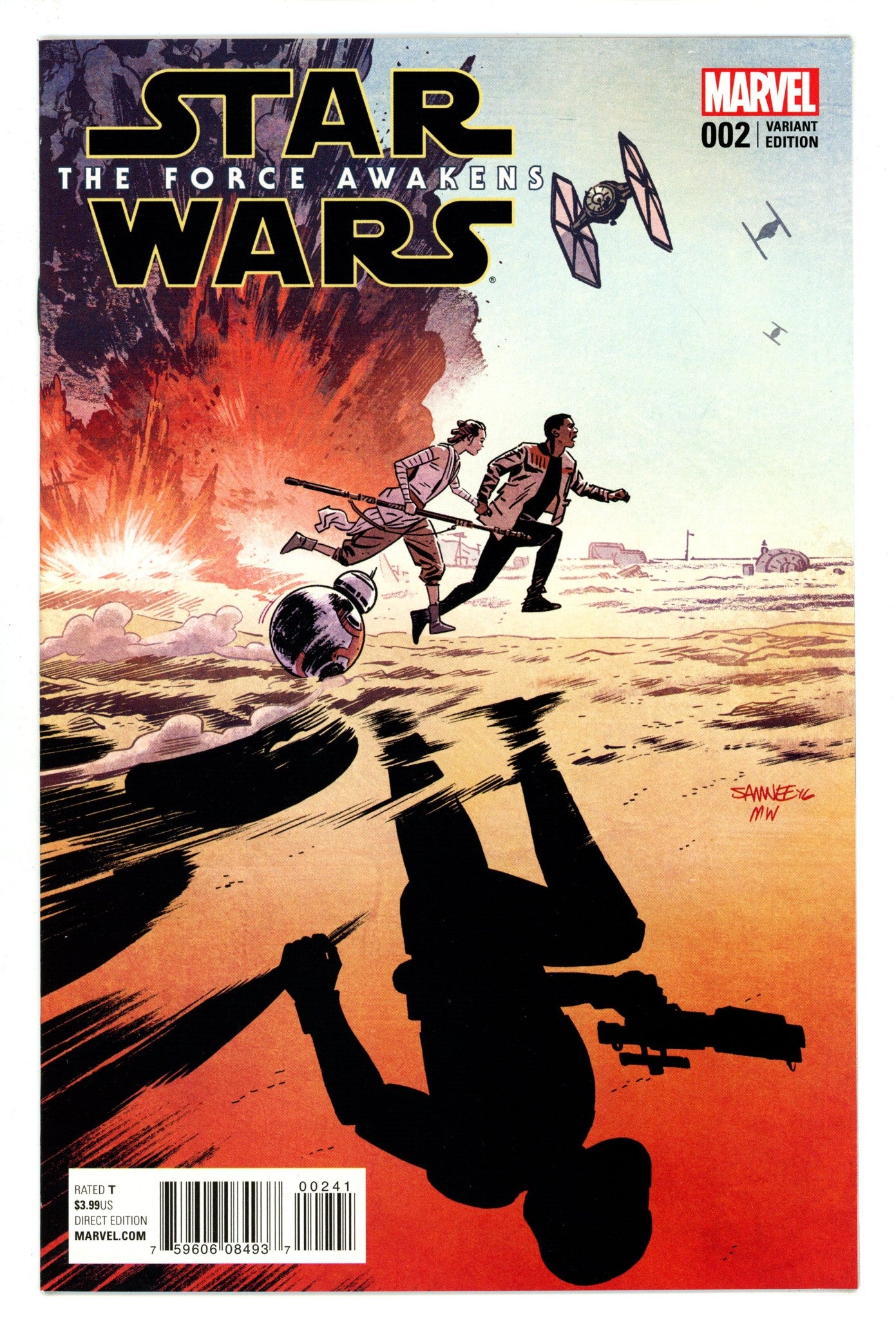 Star Wars: The Force Awakens Adaptation 2 VF/NM (9.0) (2016) Samnee Incentive Variant 