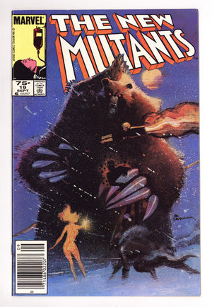 The New Mutants Vol 1 19 NM- (9.2) (1984) Canadian Price Variant