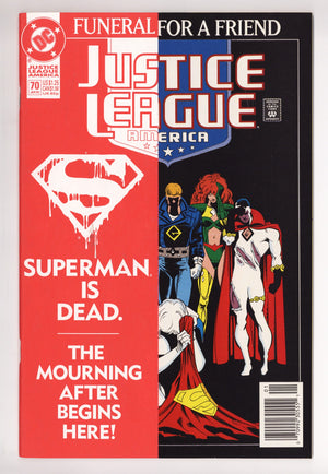 Justice League America 70 High Grade (1993) Newsstand