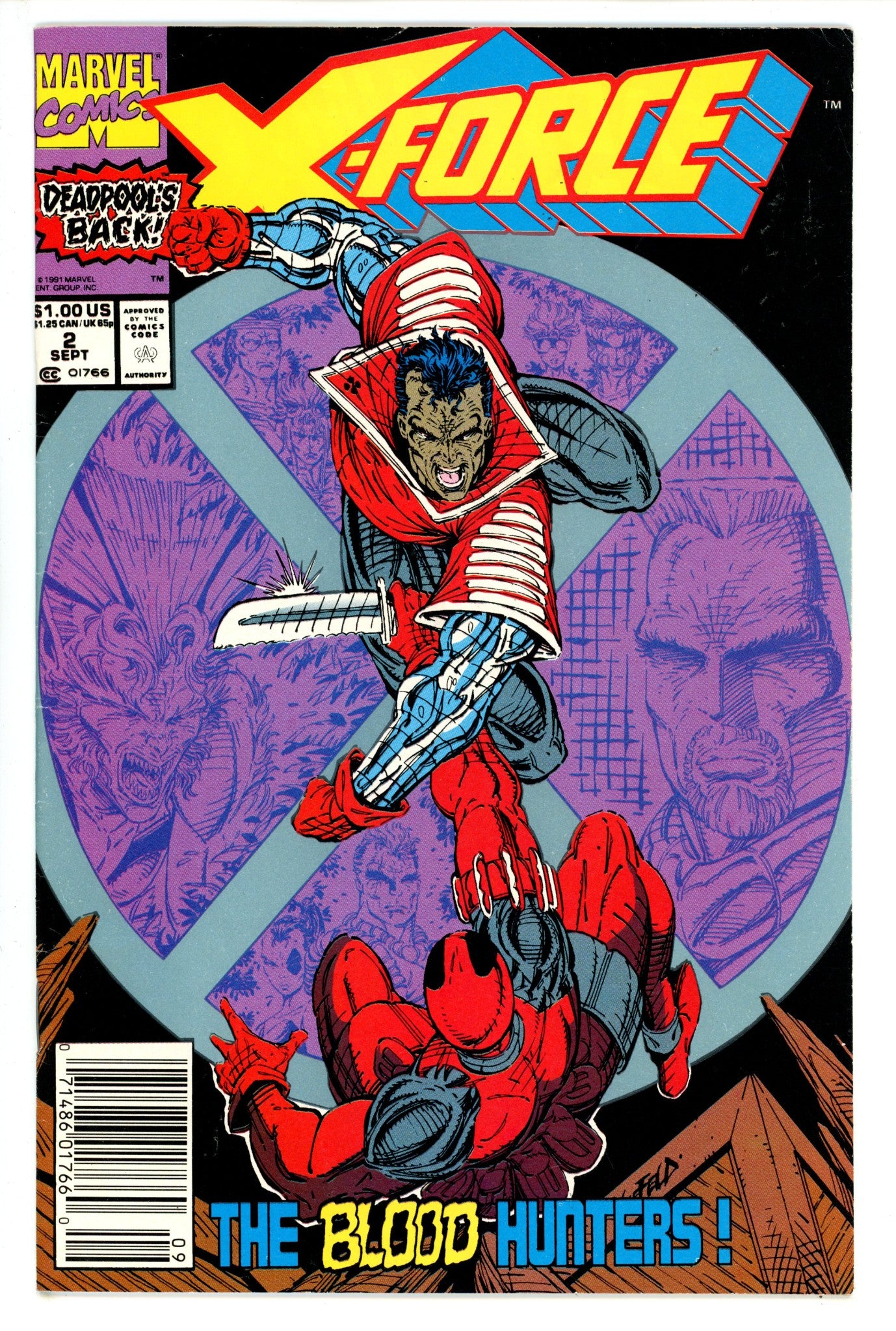 X-Force Vol 1 2 Newsstand FN- (1991)