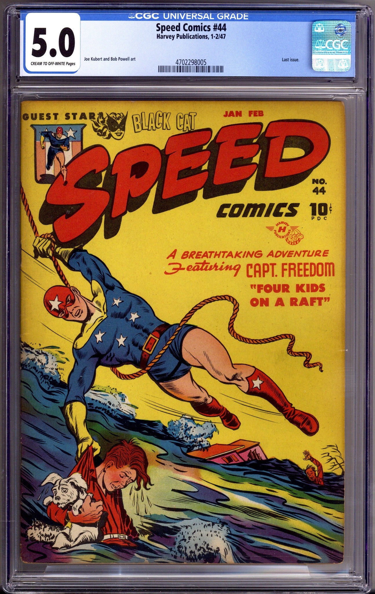 Speed Comics 44 CGC 5.0 (VG/FN) (1947) 