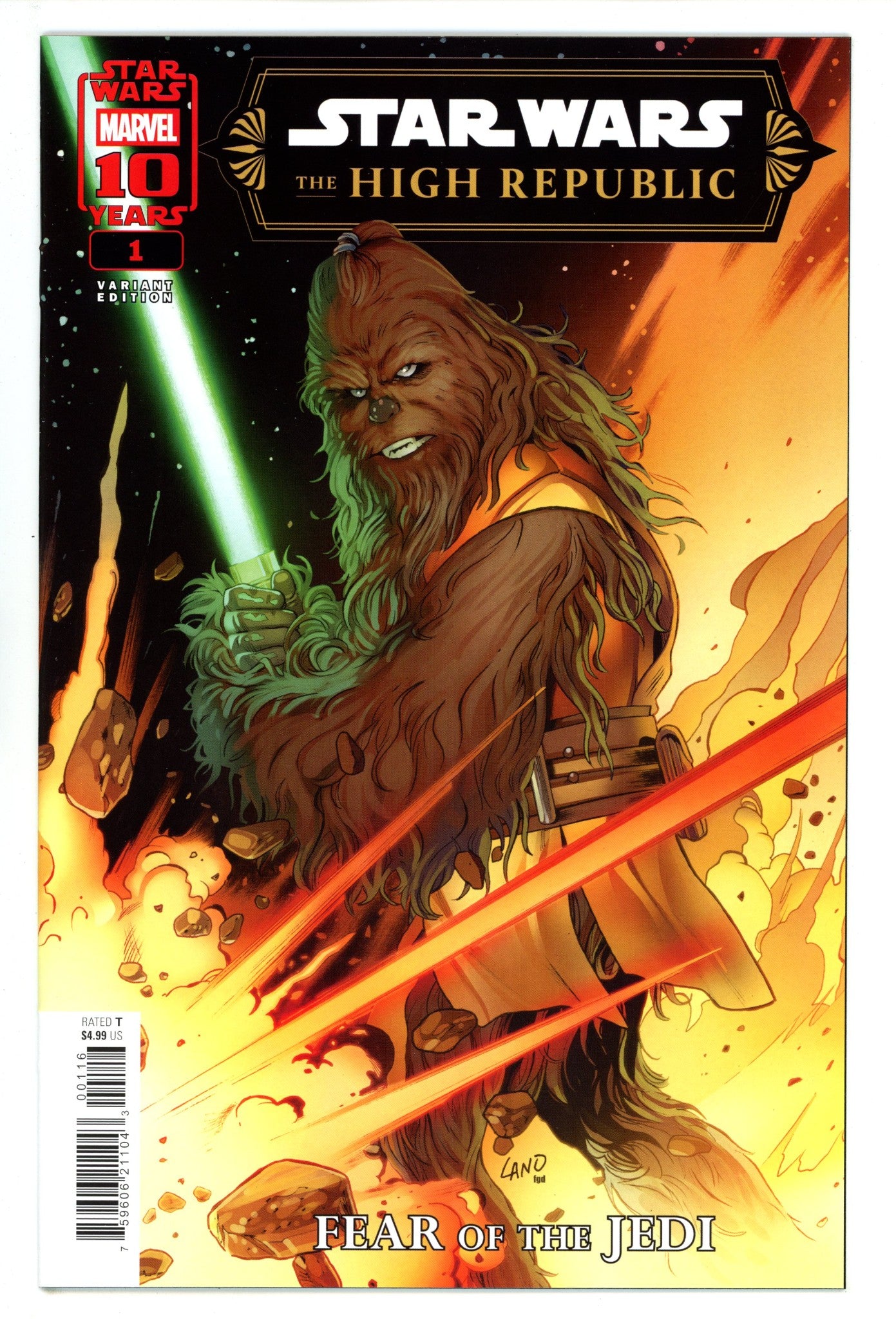 Star Wars: The High Republic - Fear Of The Jedi 1 Land Incentive Variant NM (2025)