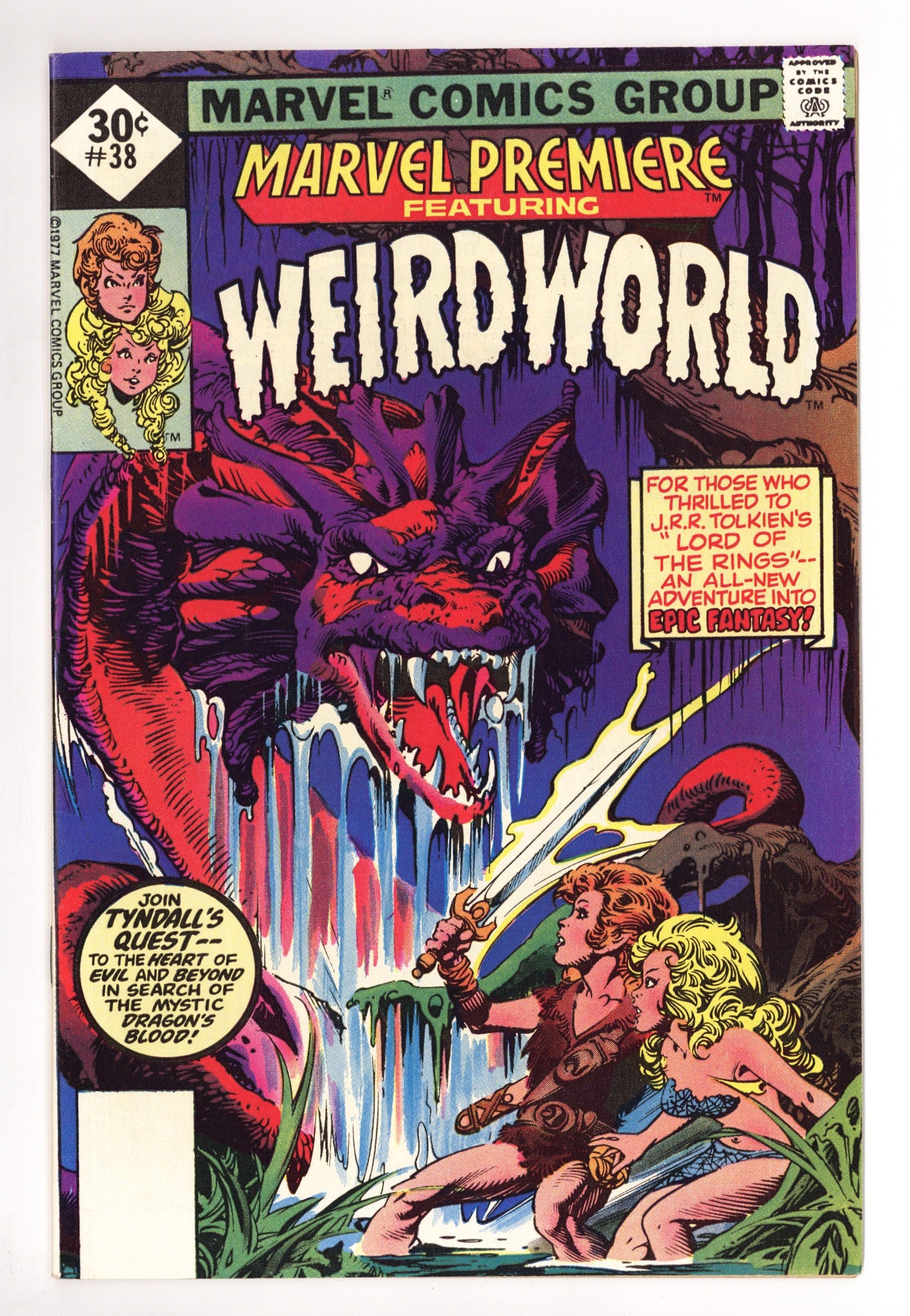 Marvel Premiere 38 Mid Grade Whitman (1977) 