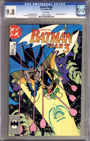 Batman Vol 1 438 CGC 9.8 (NM/M) (1989)