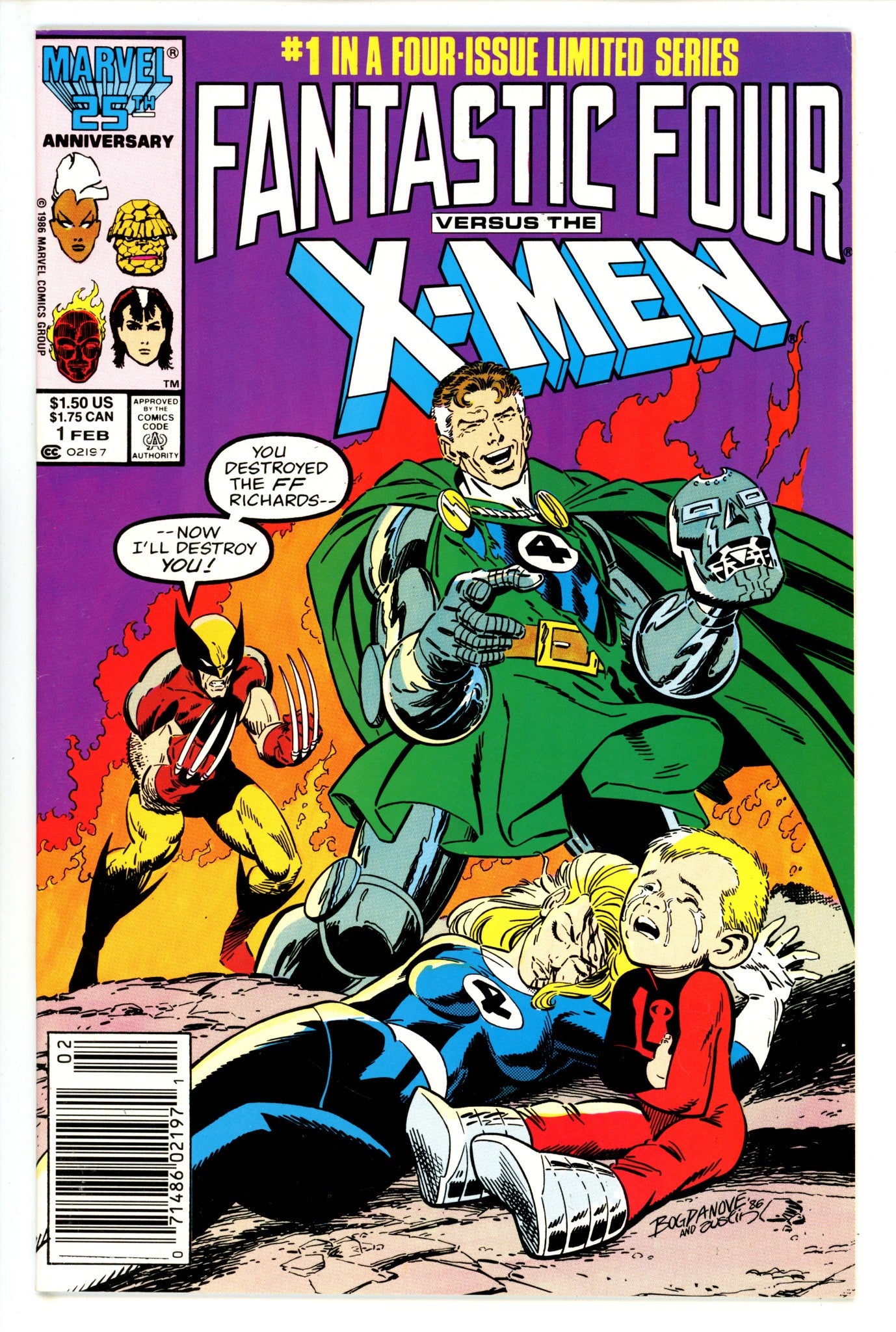 Fantastic Four vs. X-Men 1 Newsstand (1987)