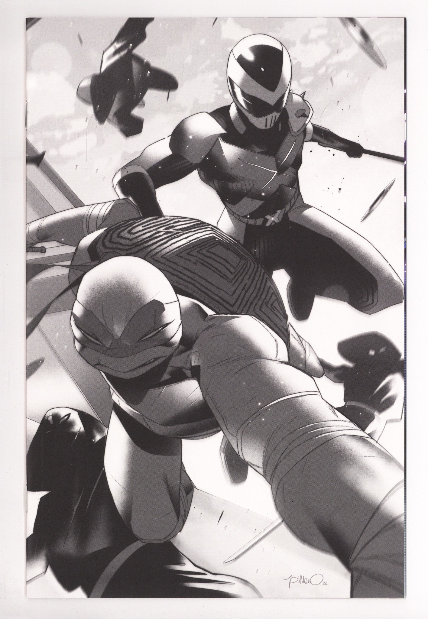 Mighty Morphin Power Rangers / Teenage Mutant Ninja Turtles II 5 High Grade (2023) Meo Variant 