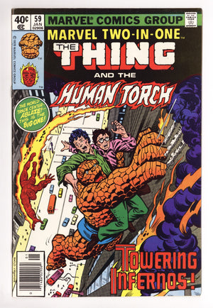 Marvel Two-in-One Vol 1 59 High Grade (1980) Newsstand