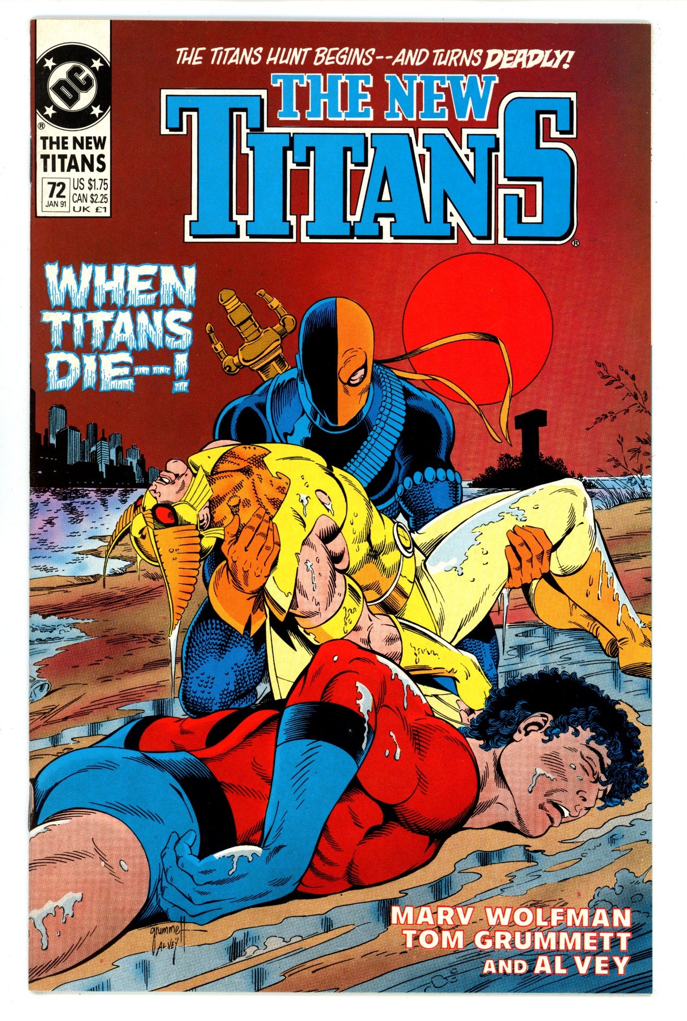The New Titans 72 High Grade (1991) 
