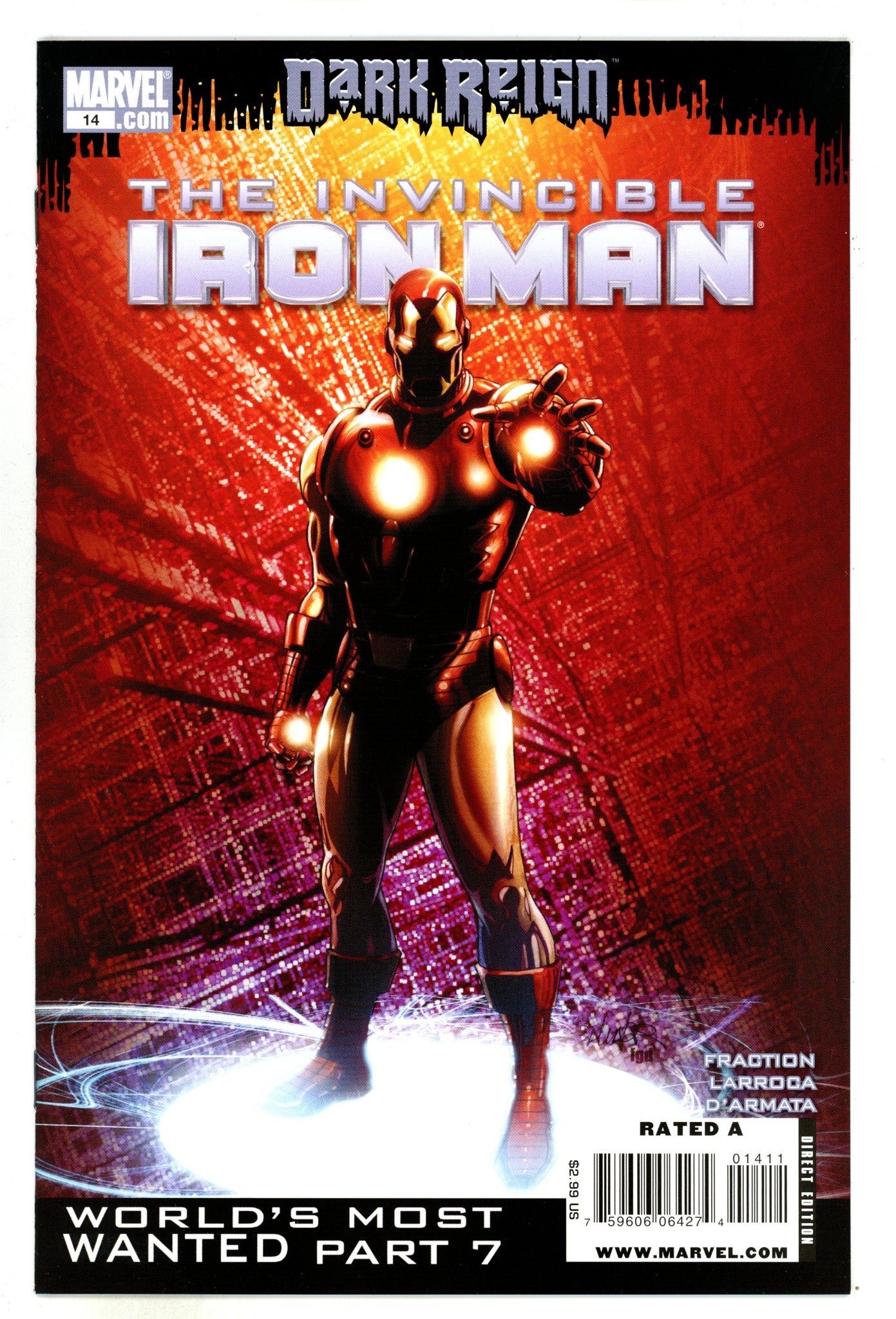 Invincible Iron Man Vol 1 14 High Grade (2009) 