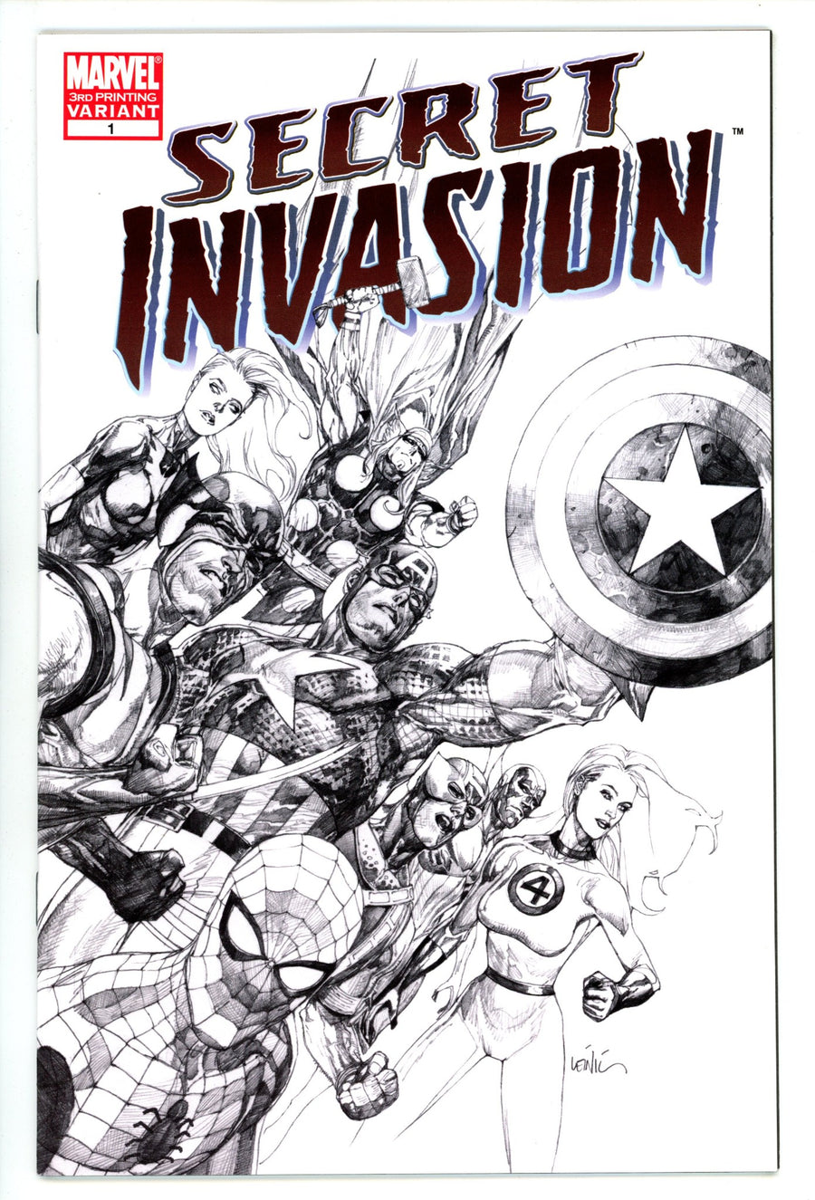 Secret Invasion 1 High Grade (2008) 3rd Print 