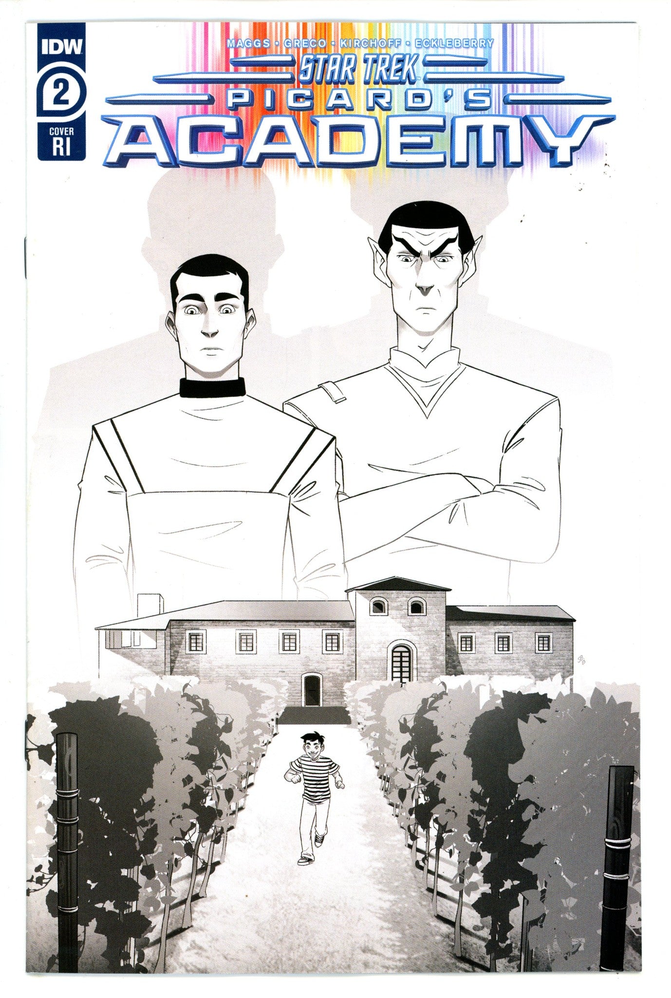 Star Trek Picards Academy 2 Boo B&W Incentive Variant VF/NM (2023)