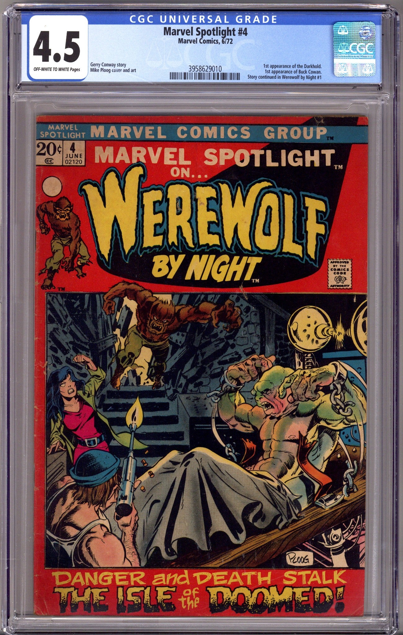 Marvel Spotlight Vol 1 4 CGC 4.5 (VG+) (1972) 