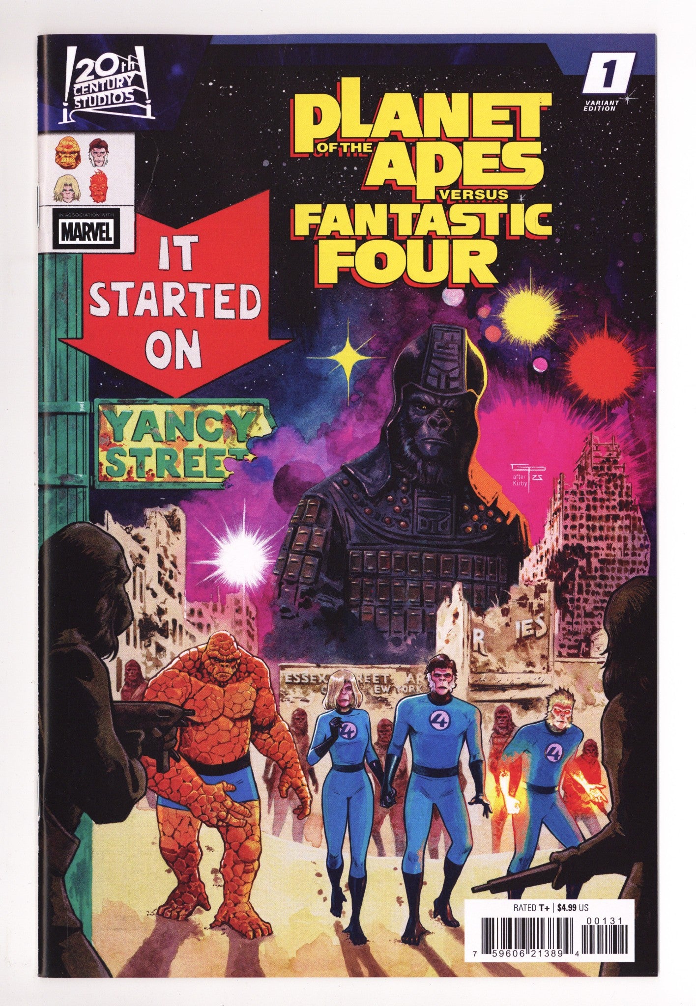 Planet Of The Apes Vs. Fantastic Four 1 Peralta Homage Variant (2026)