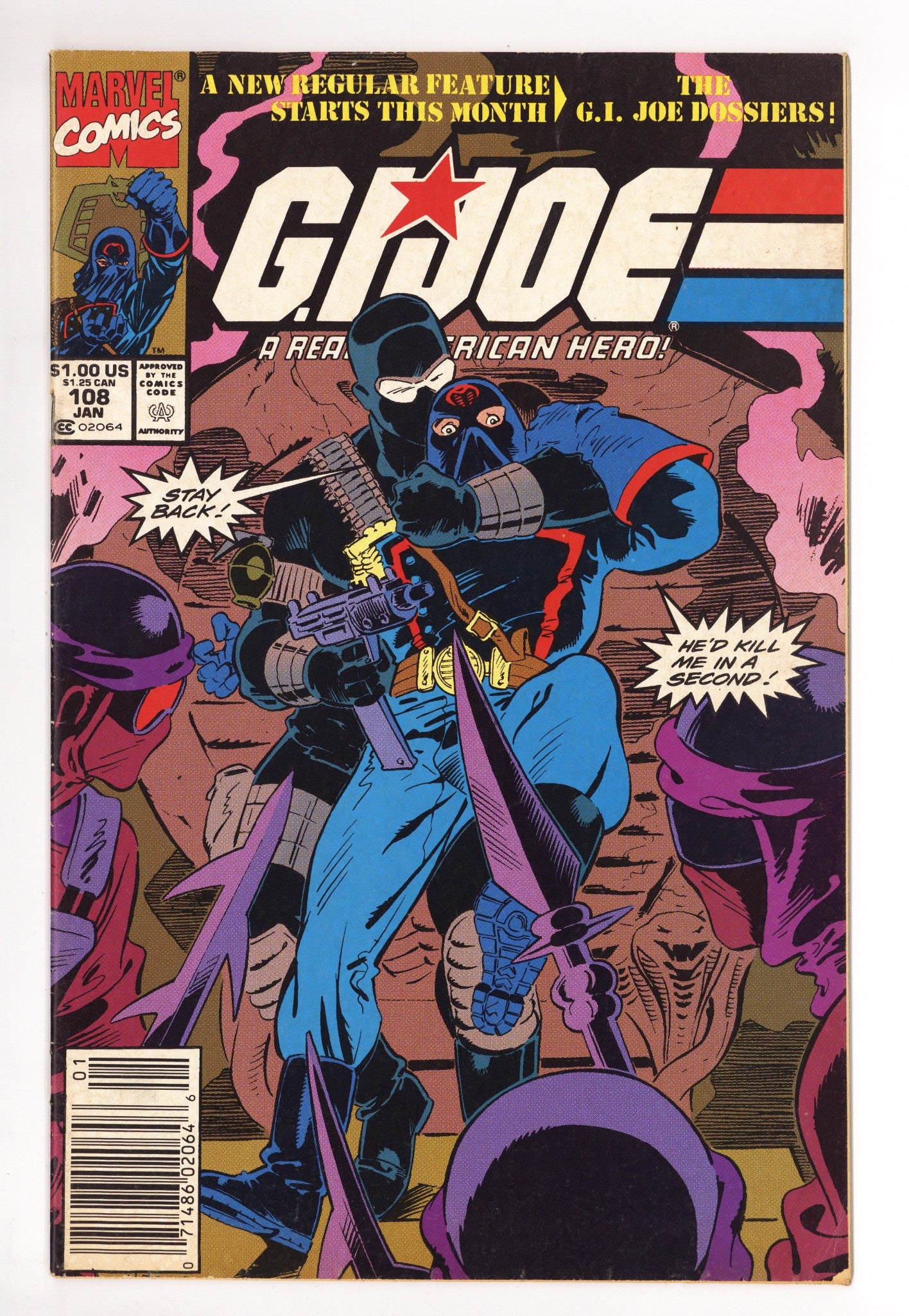 G.I. Joe, A Real American Hero 108 Low Grade (1991) Newsstand 