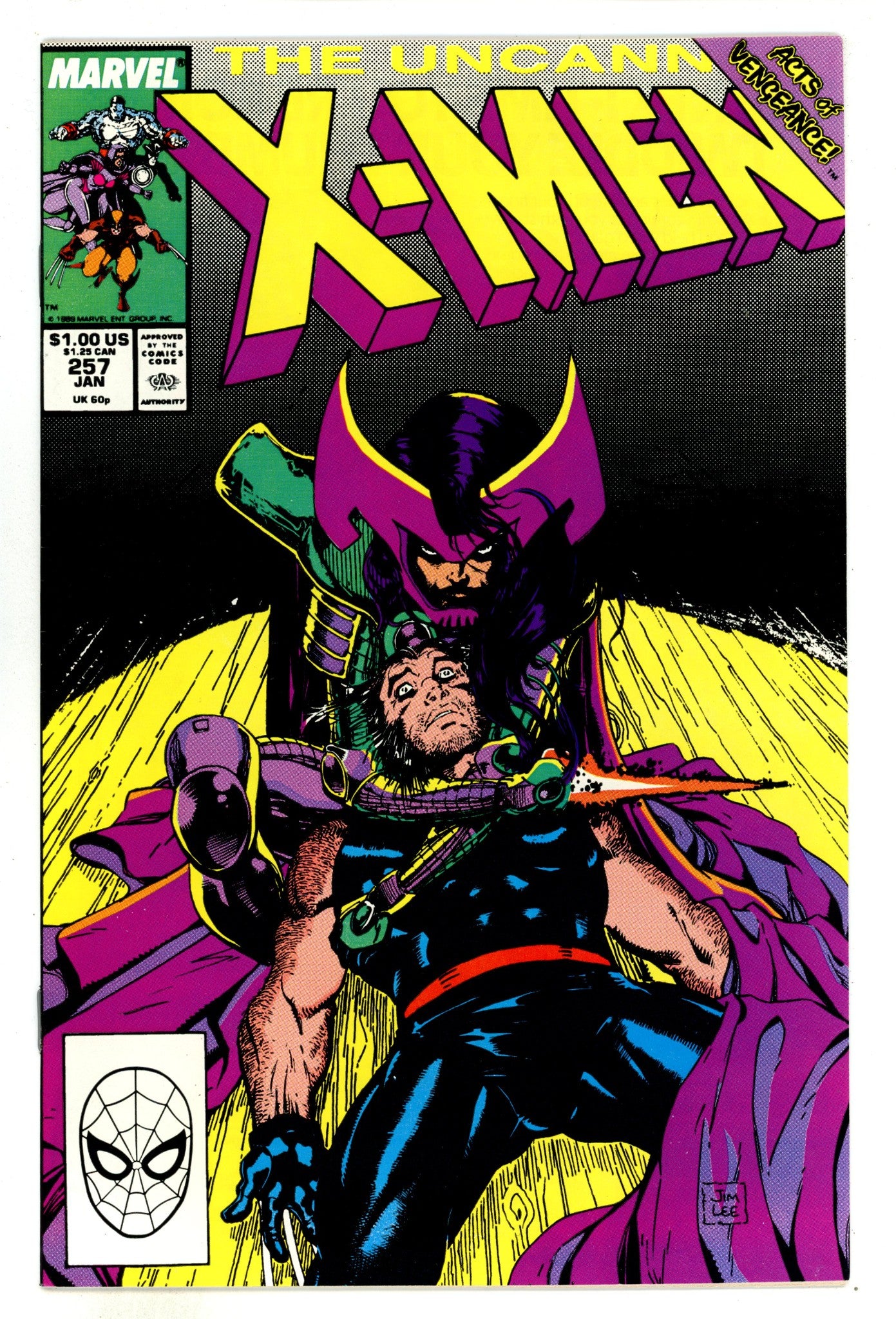 The Uncanny X-Men Vol 1 257 NM- (9.2) (1990) 