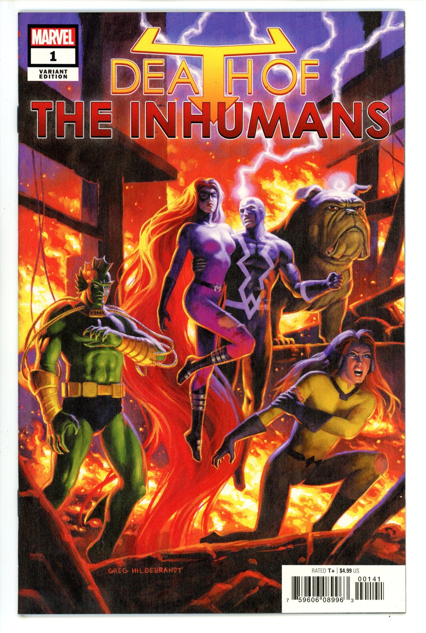 Death of the Inhumans 1 Hildebrandt Incentive Variant VF+ (2018)