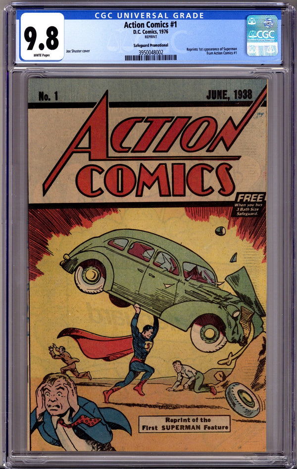 Action Comics [Safeguard Deodorant Giveaway] 1 CGC 9.8 (NM/M) (1976)