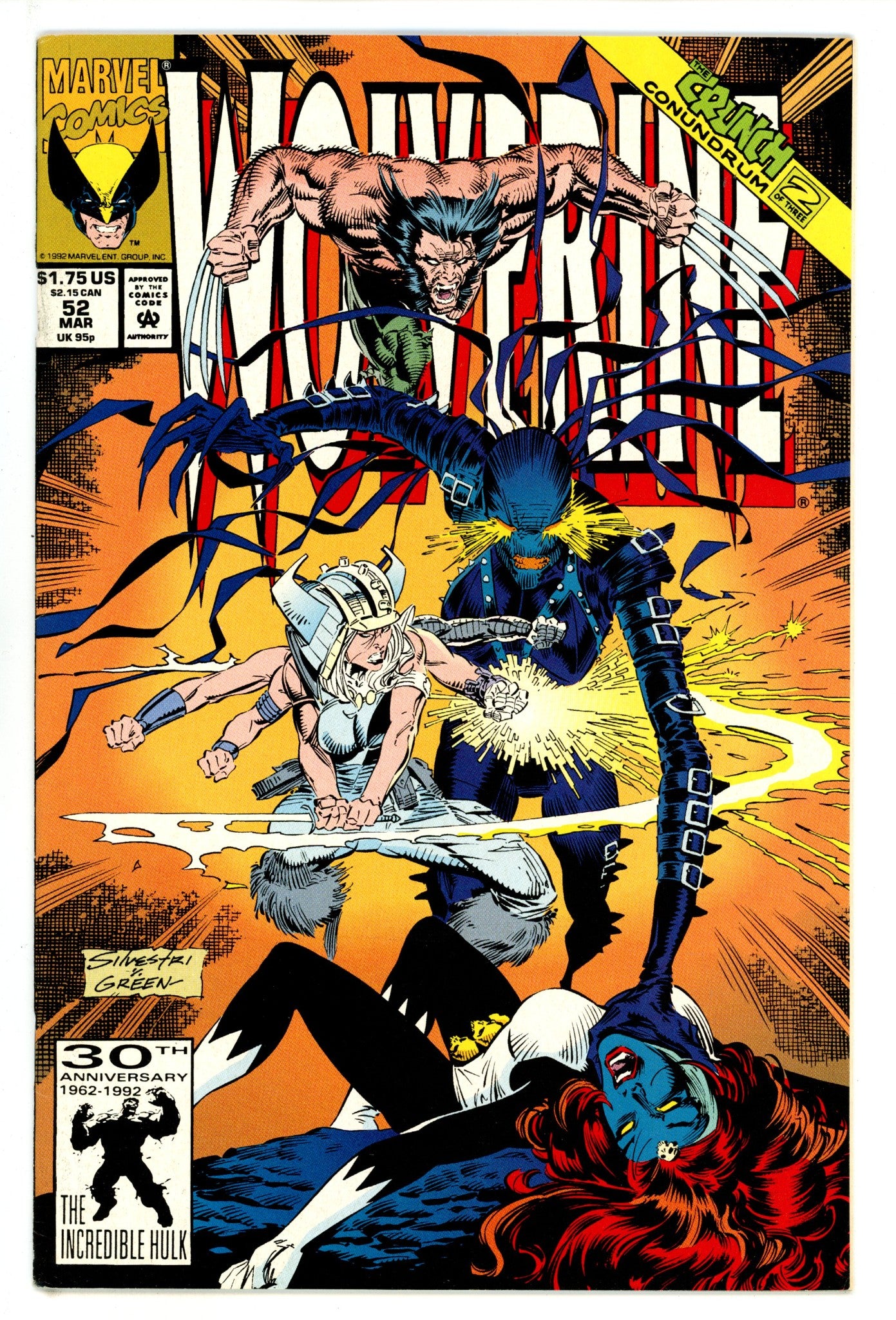 Wolverine Vol 2 52 Mid Grade (1992) 
