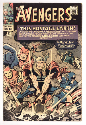 The Avengers Vol 1 12 VG- (3.5) (1965)