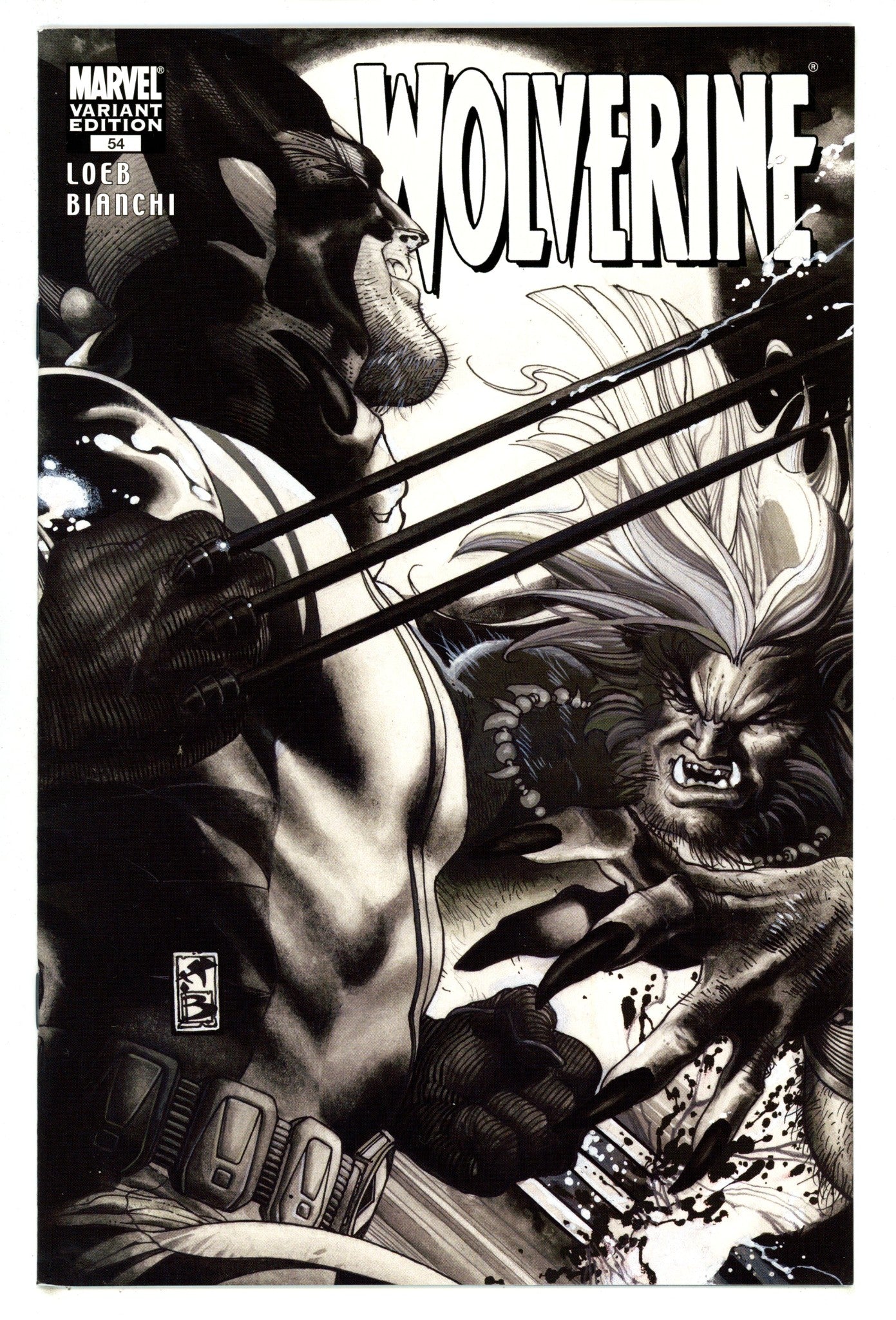 Wolverine Vol 3 54 High Grade (2007) B&W Variant 
