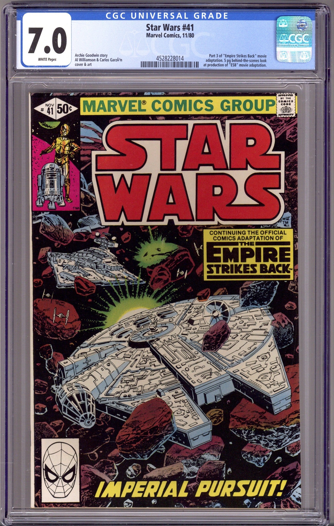 Star Wars Vol 1 41 CGC 7.0 (FN/VF) (1980) 