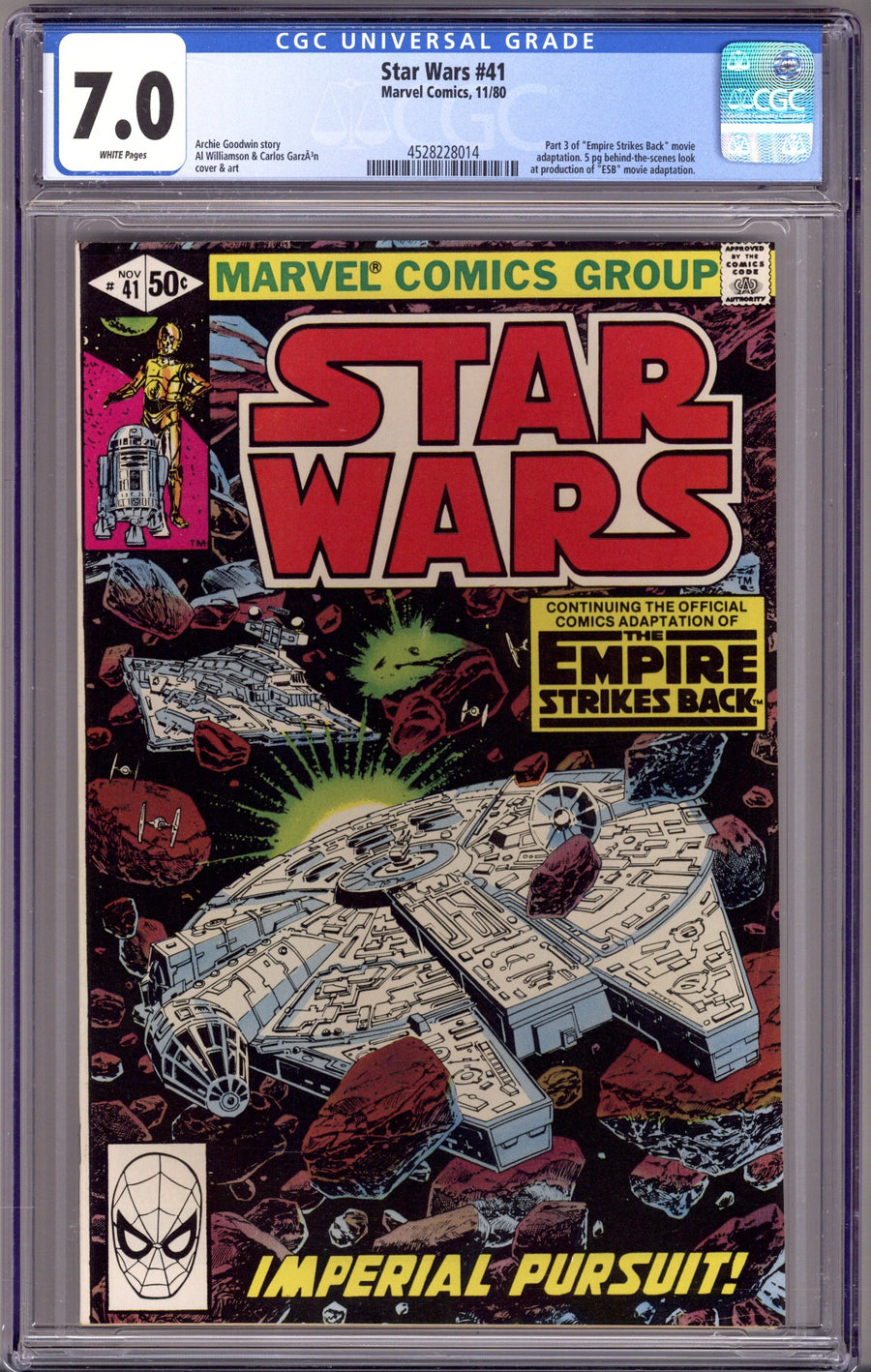 Star Wars Vol 1 41 CGC 7.0 (FN/VF) (1980) 