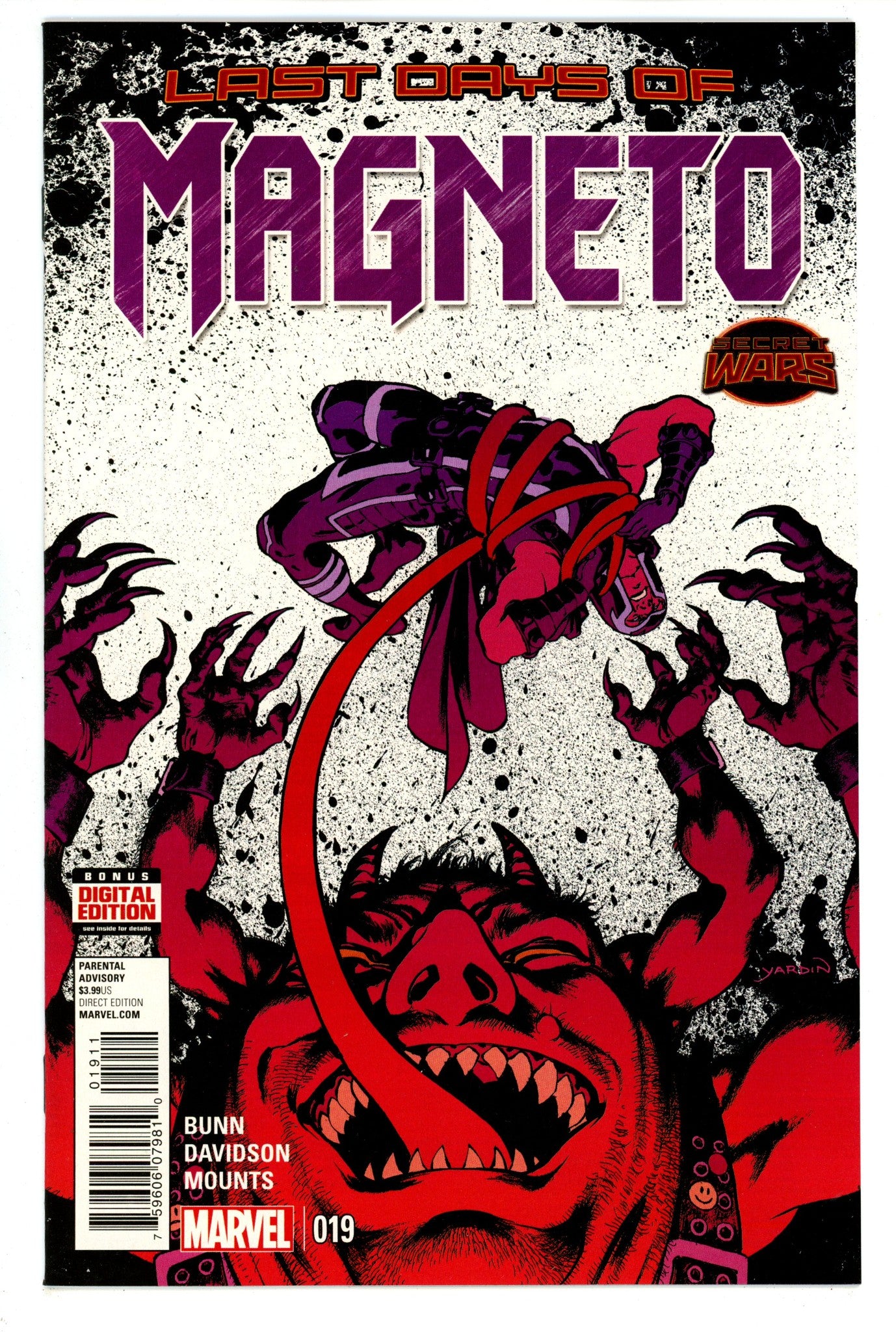 Magneto Vol 3 19 High Grade (2015) 
