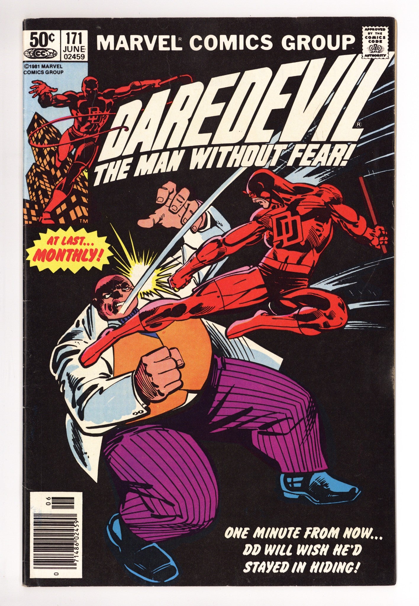 Daredevil Vol 1 171 FN- (5.5) (1981) Newsstand 