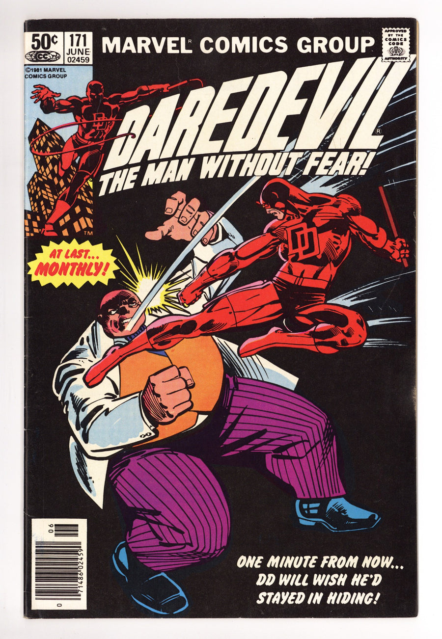 Daredevil Vol 1 171 FN- (5.5) (1981) Newsstand 