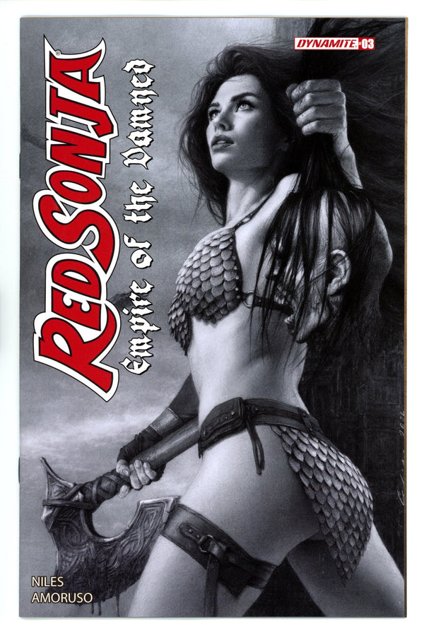 Red Sonja Empire Damned 3 Celina B&W Incentive Variant (2024)
