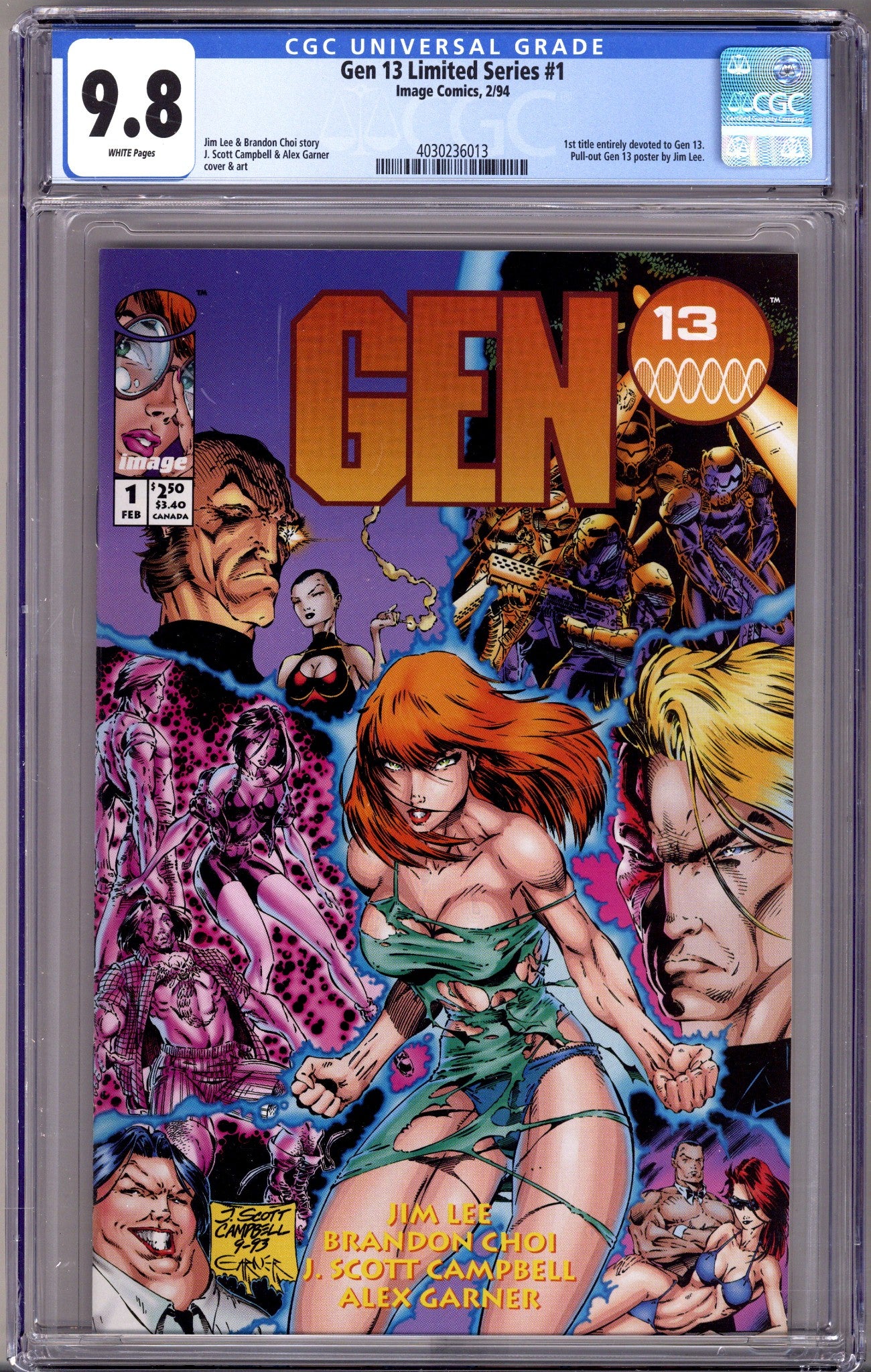 Gen 13 Vol 1 1 CGC 9.8 (NM/M)   (1994)        