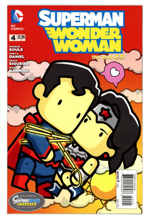 Superman / Wonder Woman 4 NM- (9.2) (2014) Scribblenauts Variant