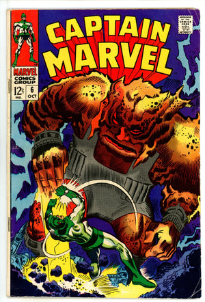 Captain Marvel Vol 1 6 VG (4.0) (1968) 