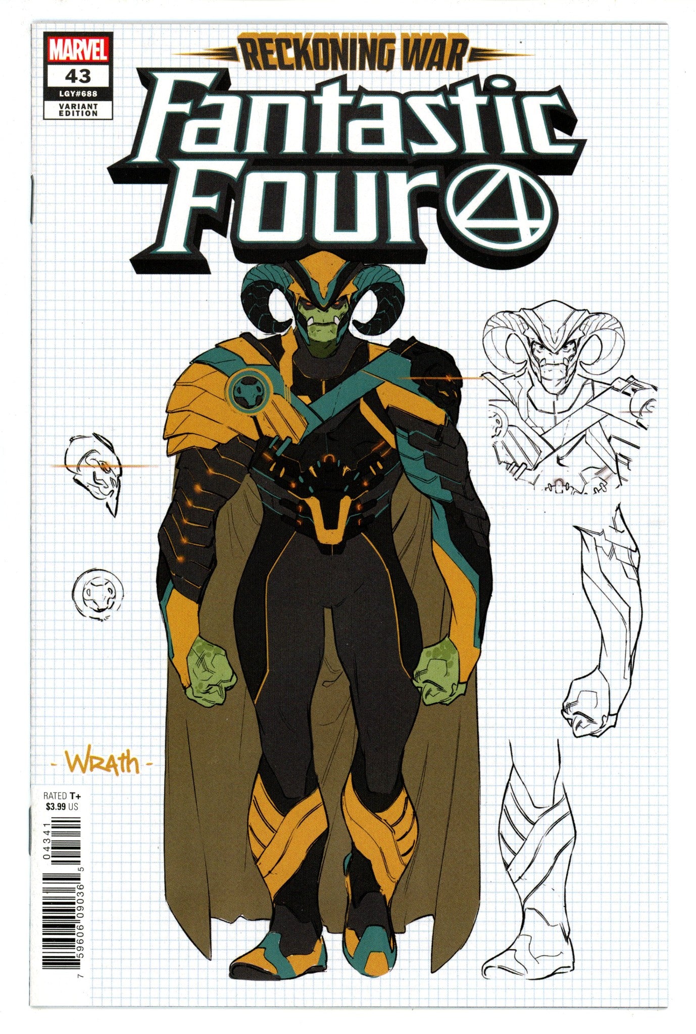 Fantastic Four Vol 6 43 (688) High Grade (2022) Silva Variant 