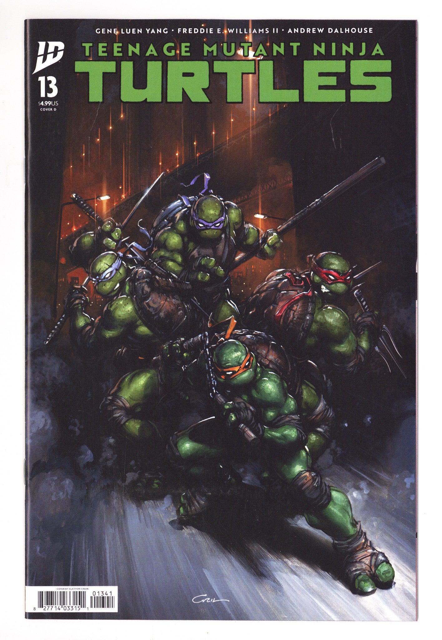 Teenage Mutant Ninja Turtles Vol 6 13 Crain Variant (2025)