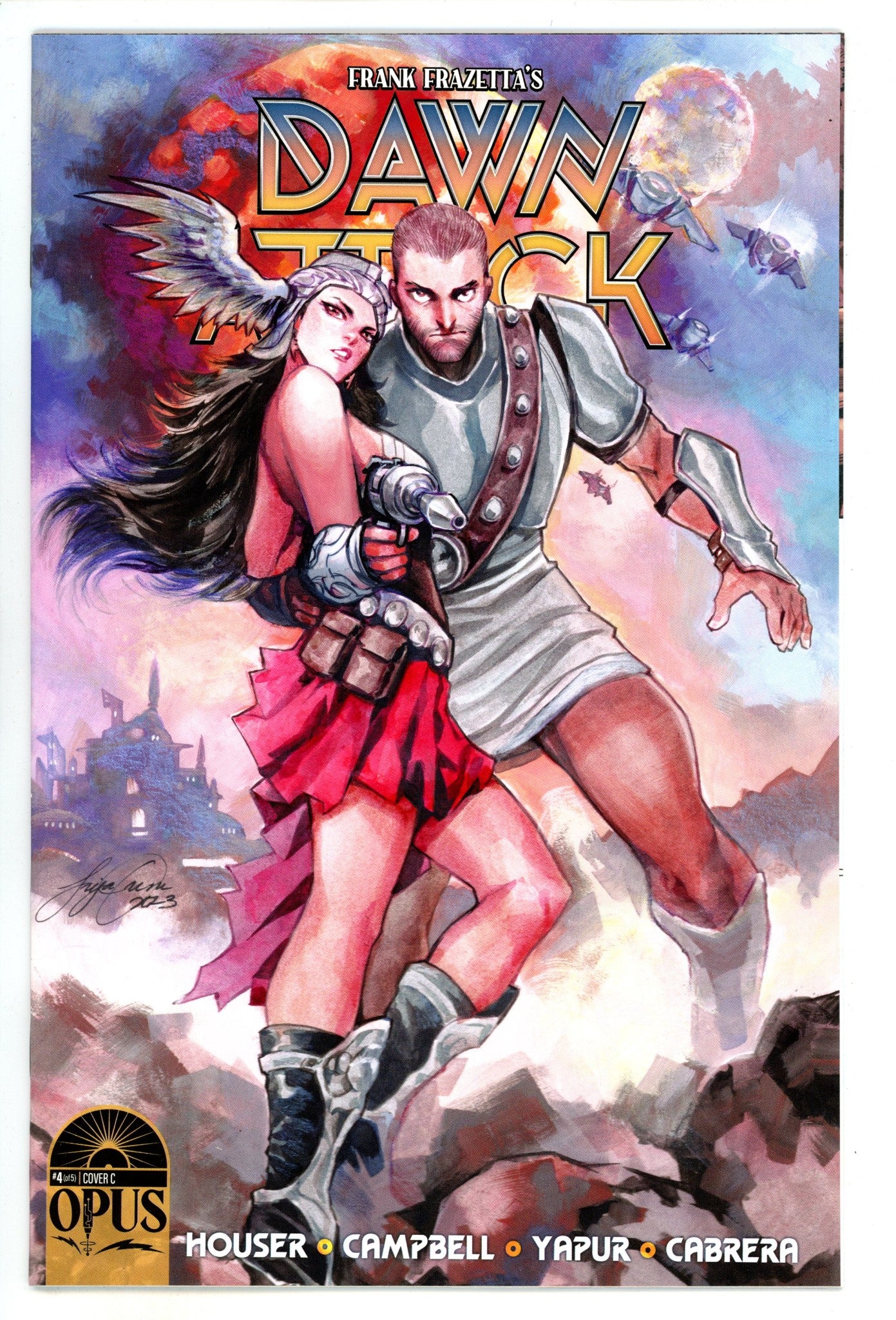 Frank Frazetta's Dawn Attack 4 High Grade (2023) Oum Incentive Variant 