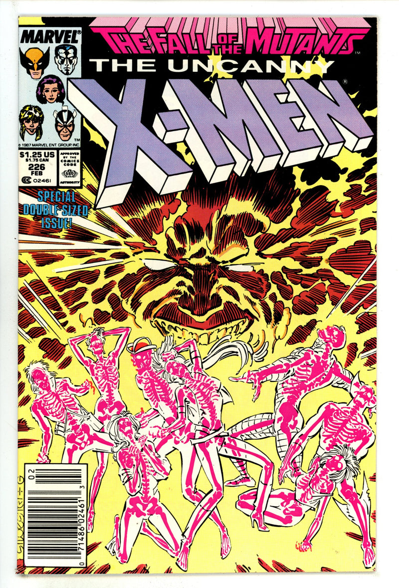 The Uncanny X-Men Vol 1 226 High Grade (1988) Newsstand 
